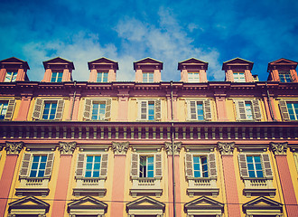 Image showing Retro look Piazza Statuto, Turin