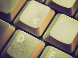 Image showing Retro look Computer keyboard