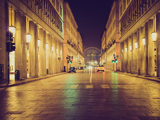 Image showing Retro look Via Roma, Turin