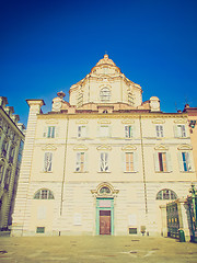 Image showing Retro look San Lorenzo church, Turin