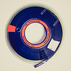 Image showing Retro look Tape reel