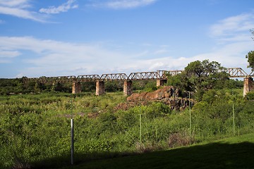 Image showing old railway bridge