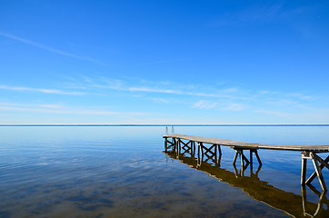 Image showing Bath pier at calm water