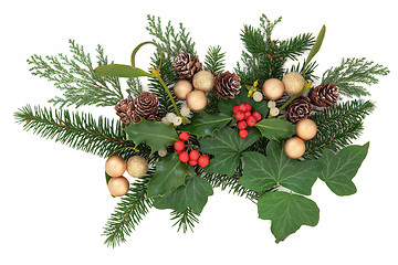 Image showing Christmas Floral Display