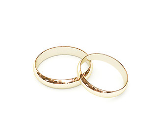 Image showing Gold wedding rings