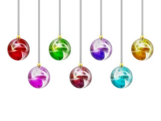 Image showing Christmas balls