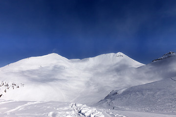 Image showing Ski slope in nice day