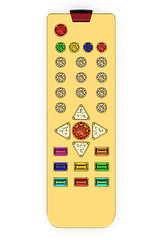 Image showing Golden universal remote control