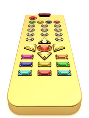 Image showing Golden universal remote control