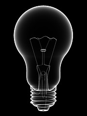 Image showing X-Ray lightbulb isolated on black