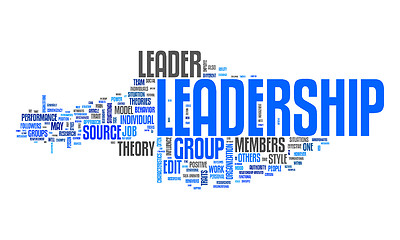 Image showing leadership text cloud