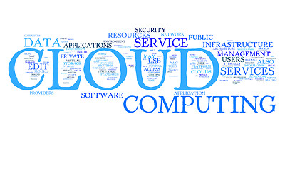 Image showing cloud computing text cloud