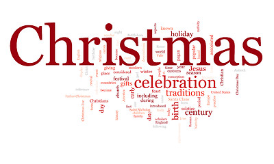 Image showing Christmas text cloud