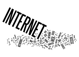 Image showing internet text cloud