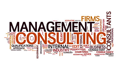 Image showing management consulting text cloud