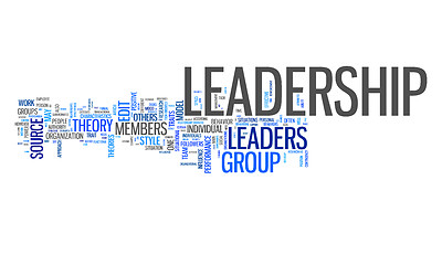 Image showing leadership text cloud