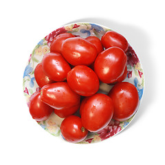 Image showing tomatoes on plate