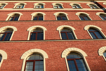 Image showing facade of a brick house