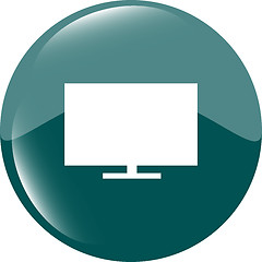 Image showing tv icon button, design element