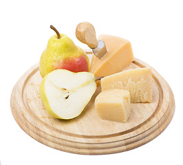 Image showing cheese and fruit