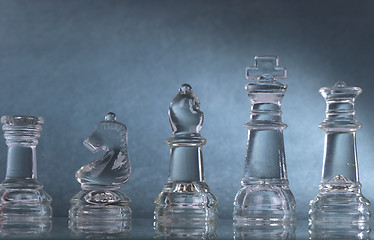 Image showing Glass chess