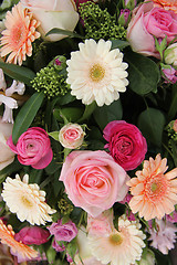 Image showing Pastel mixed bouquet