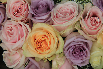 Image showing Soft pink wedding arrangement