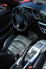 Image showing Luxury car interior