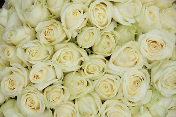 Image showing Group of white weddingflowers