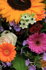 Image showing Colorful summer bouquet