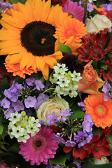 Image showing Colorful summer bouquet