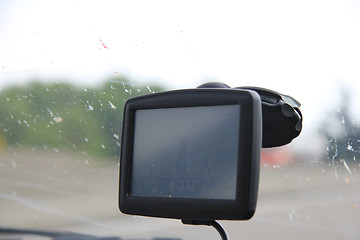 Image showing Car satelite navigation system gps device