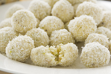 Image showing Coconut Cardamon Burfi