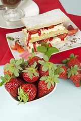 Image showing Strawberry Mille Feuille