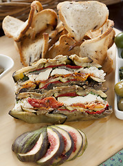 Image showing Rustic Vegetable Stack