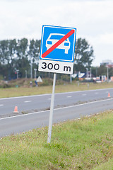 Image showing Sign of the end of a highway