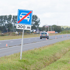 Image showing Sign of the end of a highway