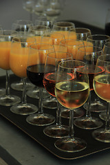 Image showing Drinks at a wedding reception