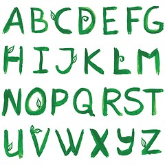 Image showing Hand drawn ink alphabet.Vector format
