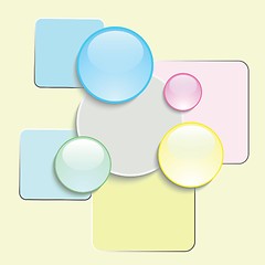 Image showing abstract glass icons