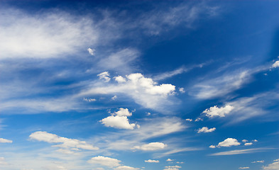 Image showing Blue sky with clouds