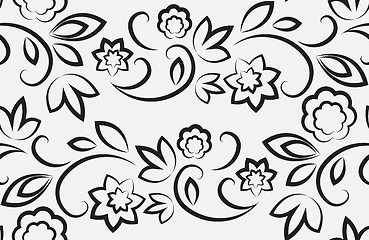 Image showing Seamless floral pattern