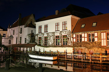 Image showing Bruges by night