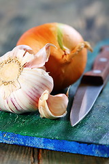 Image showing Garlic and onions.