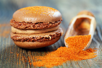 Image showing Macaroons with chili powder. 