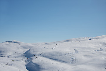 Image showing Winter mountain view