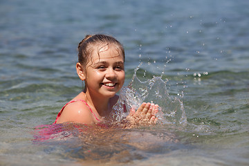 Image showing Young girl in holiday