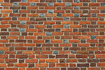 Image showing Wall from the red brick