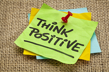 Image showing think positive