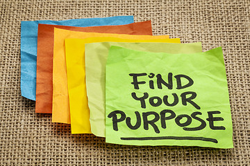 Image showing find your purpose 